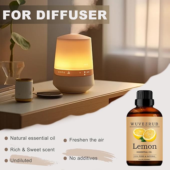 Lemon Essential Oils, 60ML Pure and Natural Essential Oil - Image 5