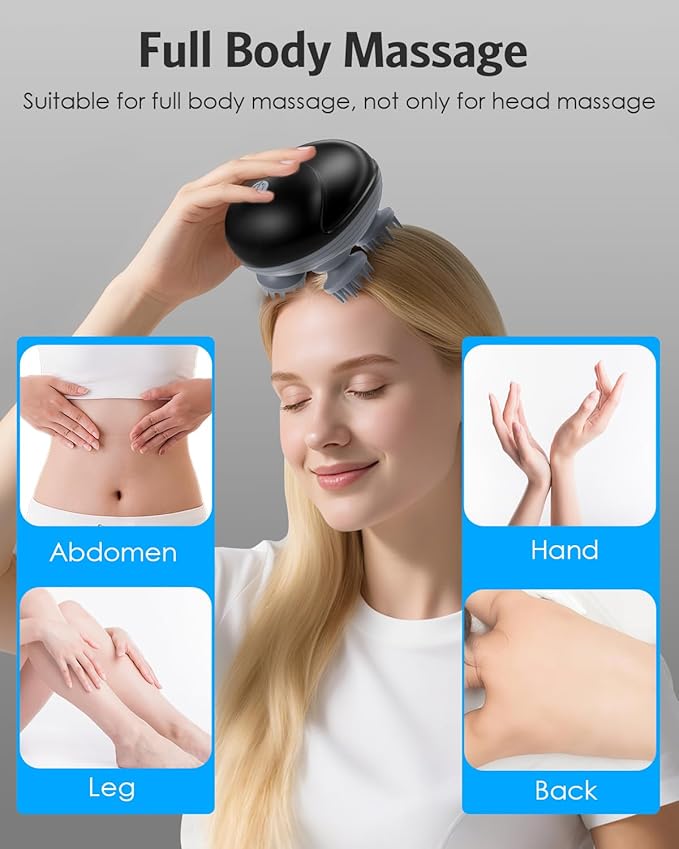 AMIR Electric Scalp Massager, Portable Head Scratcher - Image 5