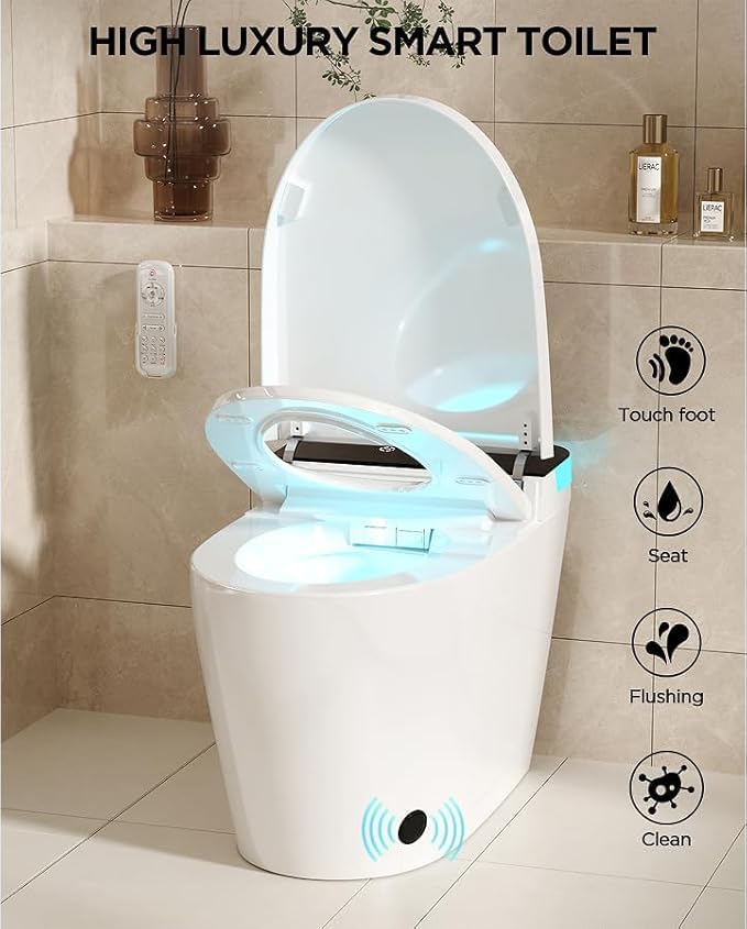 TDH Luxury Smart Toilet, Heated Seat - Image 2