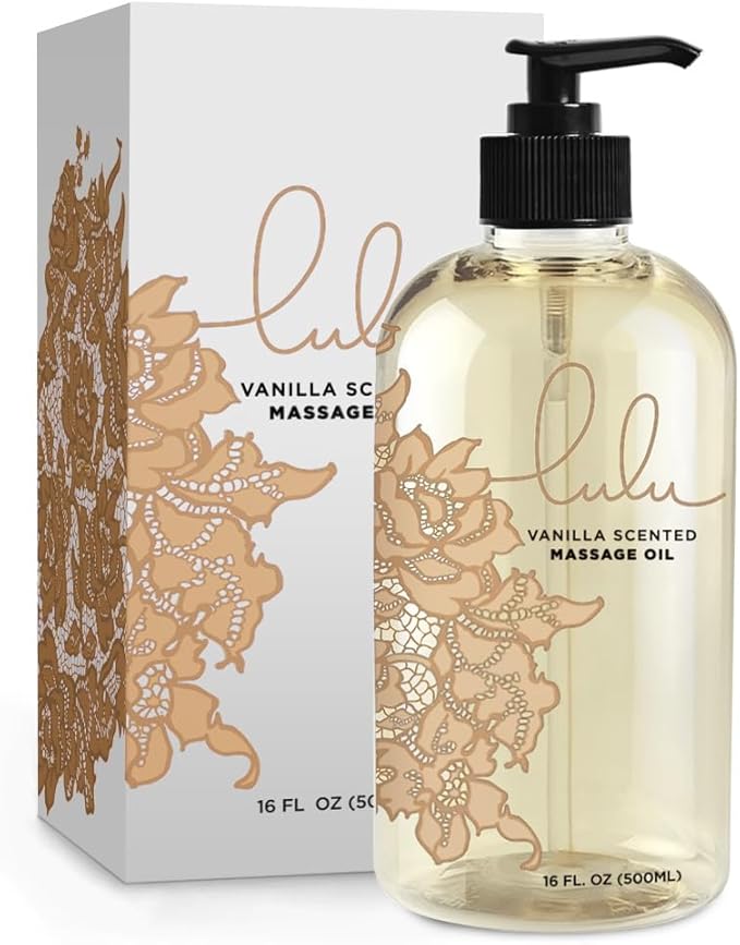Lulu Vanilla Massage Oil with Fractionated Coconut & Cocoa Butter, Deeply by LuluLubesandMassageoils