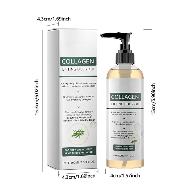 2 Pcs Collagen Lifting Body Oil, Anti-Aging Wrinkle Removal & Collagen Lifting - Image 6