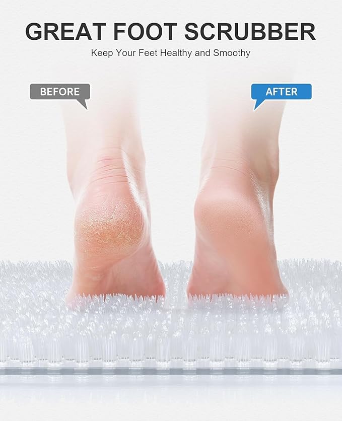 OTHWAY Non Slip Grassy Bathtub Mat : 27.5X15.7 inches Sturdy But Soft Bath - Image 7