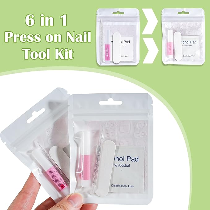 Press On Nail Tool Kit with Everything, Bebbtiy Press On Nail Prep Tool Kit - Image 2