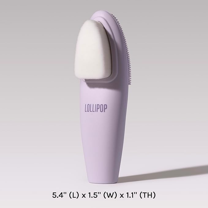 LOLLIPOP Dual-Sided Facial Cleansing Brush | Handle Size Silicone Face - Image 4