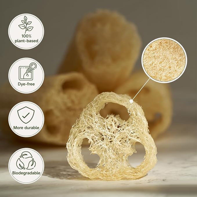 NileCart 22 Inch Egyptian Loofah Natural Luffa Sponges - Image 8