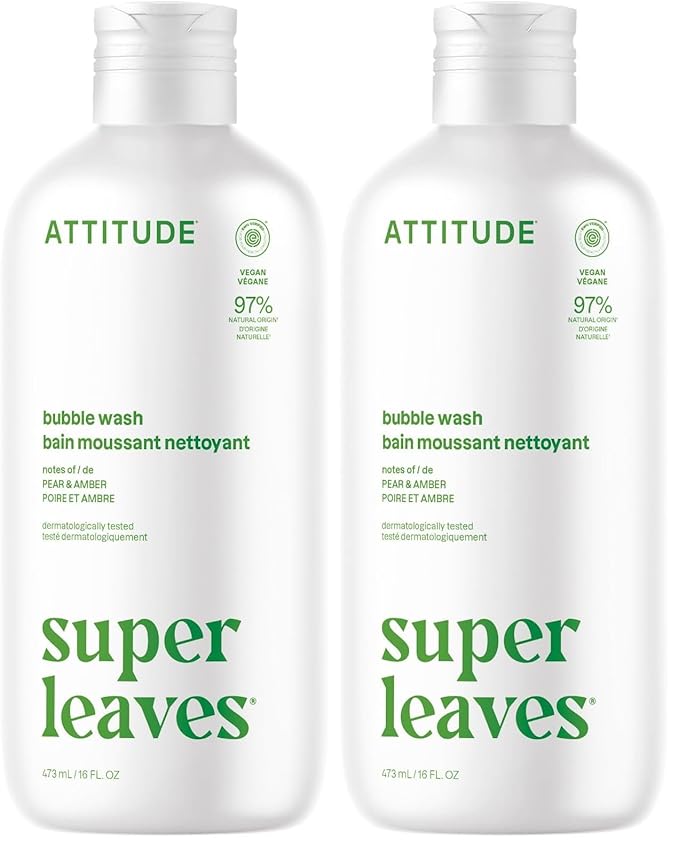 ATTITUDE Bubble Bath, EWG Verified, Plant and Mineral-Based Ingredients by ATTITUDE