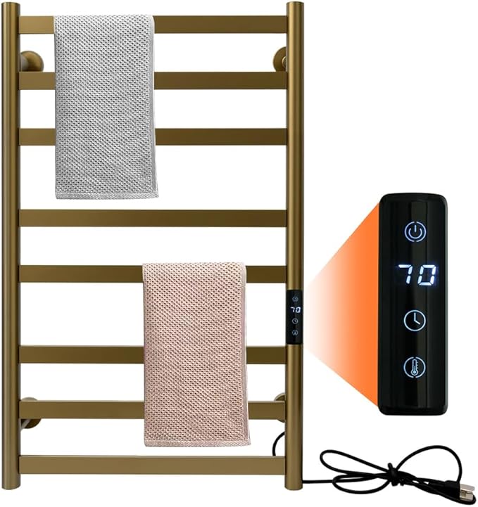 Towel Warmer Rack, Brushed Heated Towel Rack by XMGJ