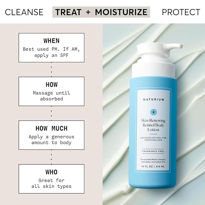 Naturium Skin-Renewing Retinol Body Lotion Jumbo, Advanced Firming Anti-Aging - Image 2