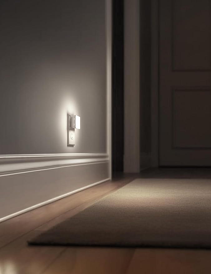 L LOHAS LED Night Lights Plug into Wall 2-Pack, 0.3W Plug in Night Light - Image 5