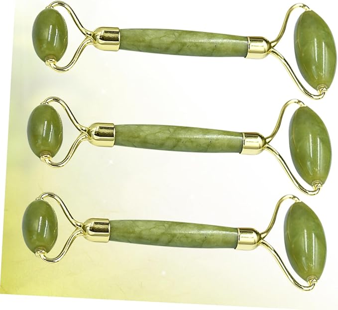 NOLITOY 3pcs Jade Roller Facial Massage Tool Portable Skin Care - Image 3