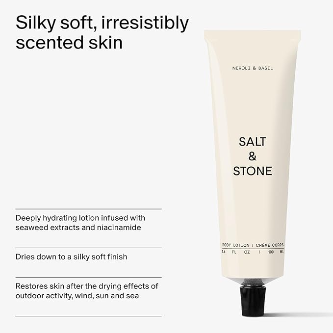 Salt & Stone Body Lotion for Women & Men | Neroli & Basil | Hydrates, Nourishes - Image 5