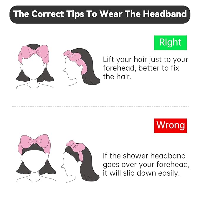 Casoty 6 Pcs Hair Band, Soft Coral Fleece Spa Headbands - Image 8