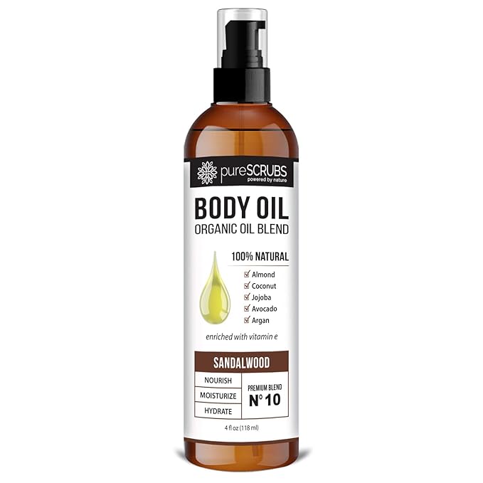 pureSCRUBS Ultra Moisturizing Sandalwood Body Oil Spray by pureSCRUBS
