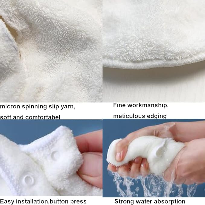 Angzhili 2 Pcs Hot Compress Face Towel Masks, Reusable Facial Steamer Towel - Image 6