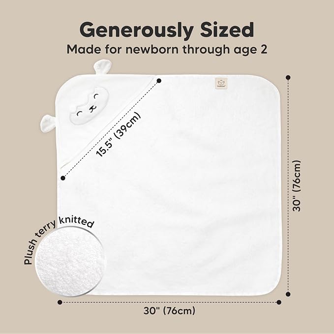 KeaBabies Hooded Baby Towel for Newborn - Image 4