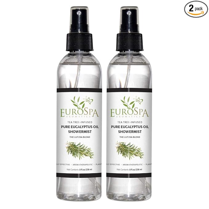 EuroSpa Aromatics Pure Eucalyptus Oil ShowerMist and Steam Room Spray, by EuroSpa+Aromatics