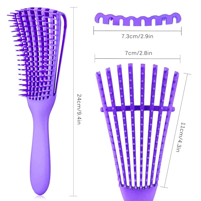 Detangling Brush for Afro American/African Textured 3a to 4c Kinky, Coily Hair - Image 5
