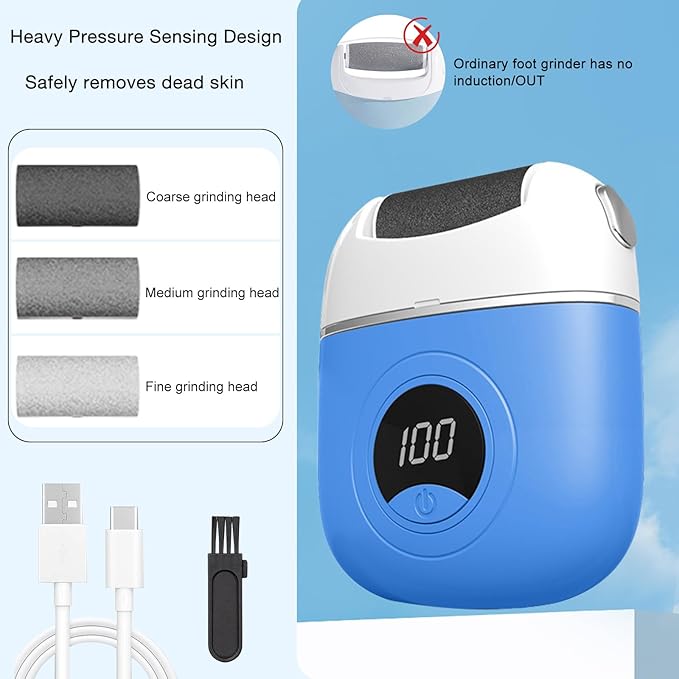 Callus Remover Foot File, Electric Foot File Grinding Machine Foot Repair and - Image 4