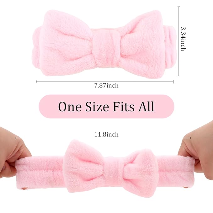 8 Pack SKincare Headband for Washing Face, Spa Headbands for Women Girls Cute - Image 4