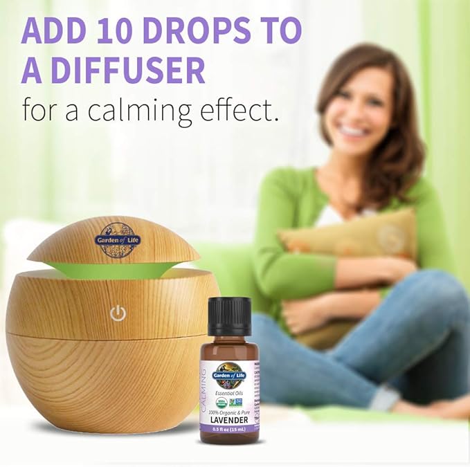 Garden of Life Essential Oil, Lavender0.5 fl oz, 100% USDA Organic&Pure - Image 3