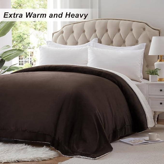 KAWAHOME Sherpa Fleece King Size Blanket - Image 5