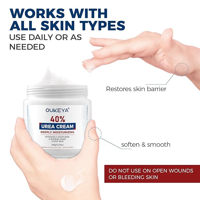 OUKEYA Urea Cream 40 Percent, Foot & Hand Cream - Image 6