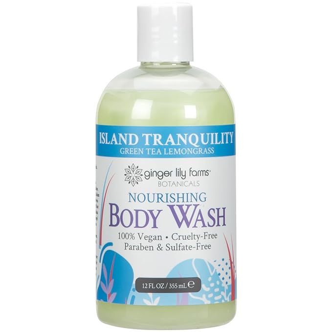 Ginger Lily Farms Botanicals Nourishing Body Wash, Island Tranquility, 100% - Image 2