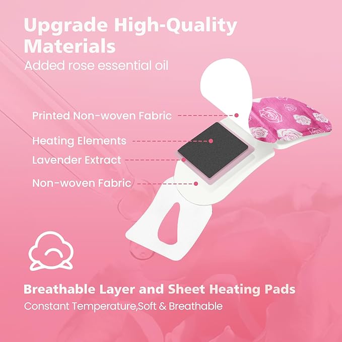 18 Packs Steam Eye Mask for Dry Eyes Self Heating Masks Cornea Care Rest - Image 4
