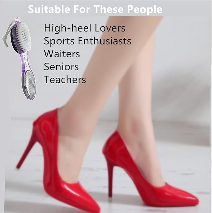 Foot File Callus Remover 4-in-1, Scrubber Brush, Foot Rasp and Sand Paper - Image 5