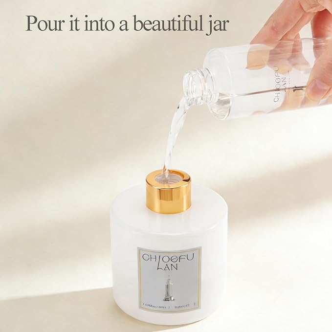 Chloefu LAN Gardenia Reéd Diffuser Refill 200ml/6.76 fl oz, Natural Essential - Image 3