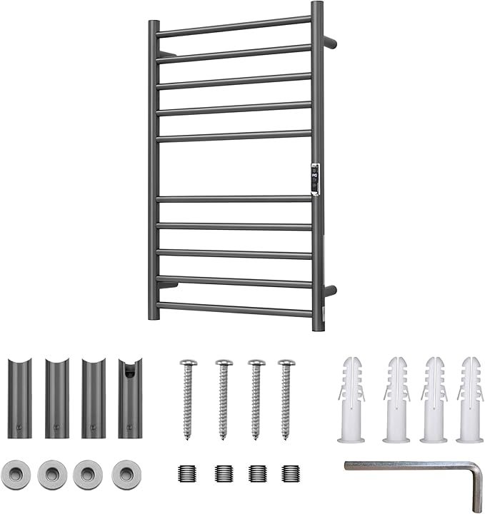 Heated Towel Racks for Bathroom, Wall Mounted Electric Towel Warmer Racks - Image 7