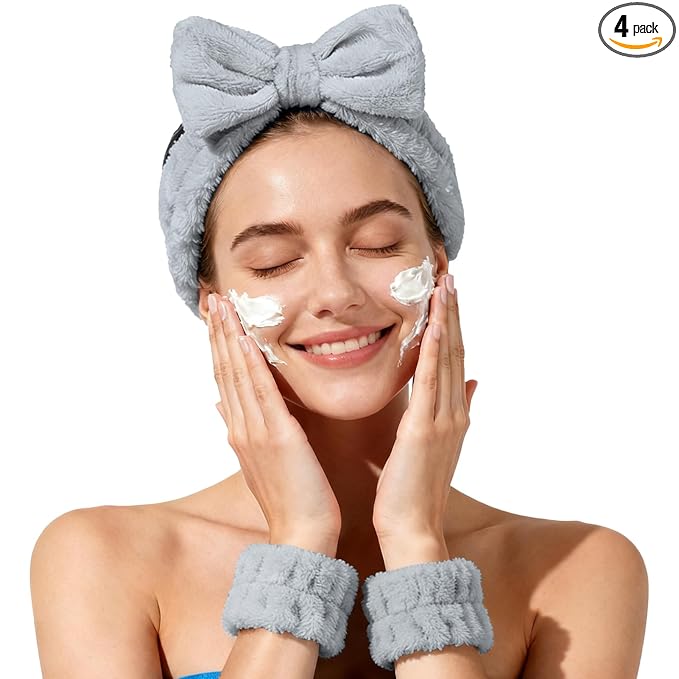 Fmeida Spa Headband and Wristband Set by Fmeida