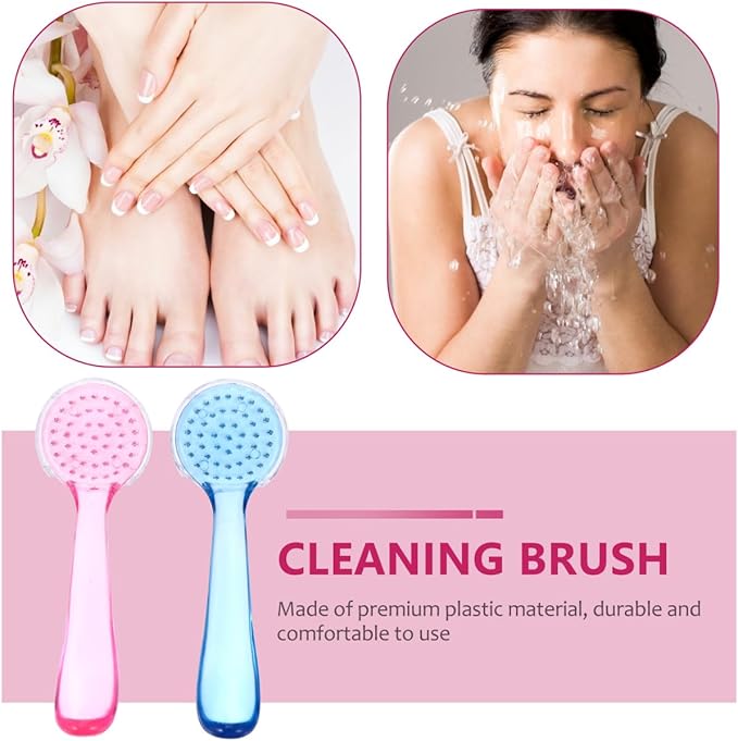 NOLITOY 10pcs Facial Cleansing Brush, Soft Bristle Exfoliator Wash Scrubbers - Image 8