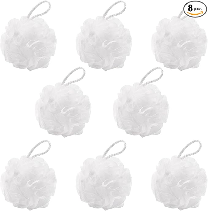 8Pcs Small Loofah Travel Size Bath Sponge 35g/pc Shower Puff Mesh Pouf by BTYMS