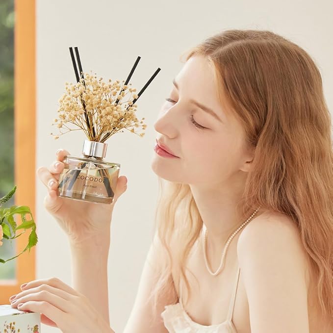COCODOR Preserved Real Flower Reed Diffuser/Lemon Eucalyptus / 6.7oz / 2 - Image 7