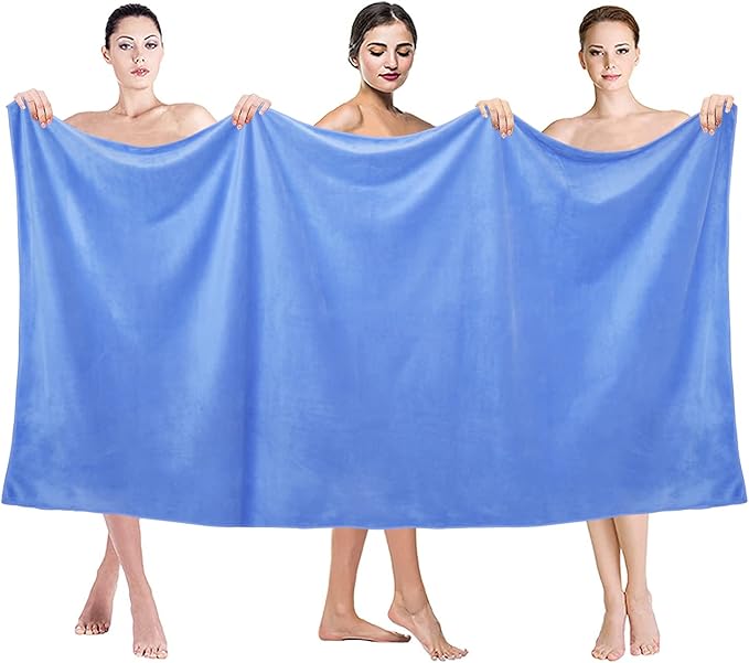 JML Microfiber Bath Towels, Bath Sheet 2 Pack 35" x 70", Super Absorbent and - Image 3