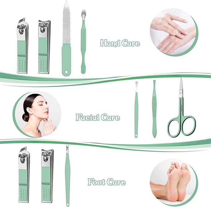 Manicure Set 8 in 1 Nail Clipper Set, Fingernail & Toenail Clippers, Manicure - Image 2