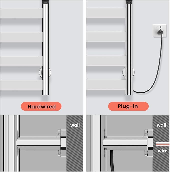 Towel Warmer, 304 Stainless Steel Towel Warmer Rack - Image 7