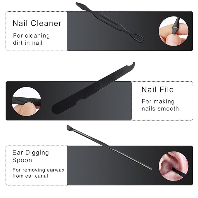 Nail Clipper & Grooming Set, 10-Piece Manicure Set, Nail Care Kit - Image 6
