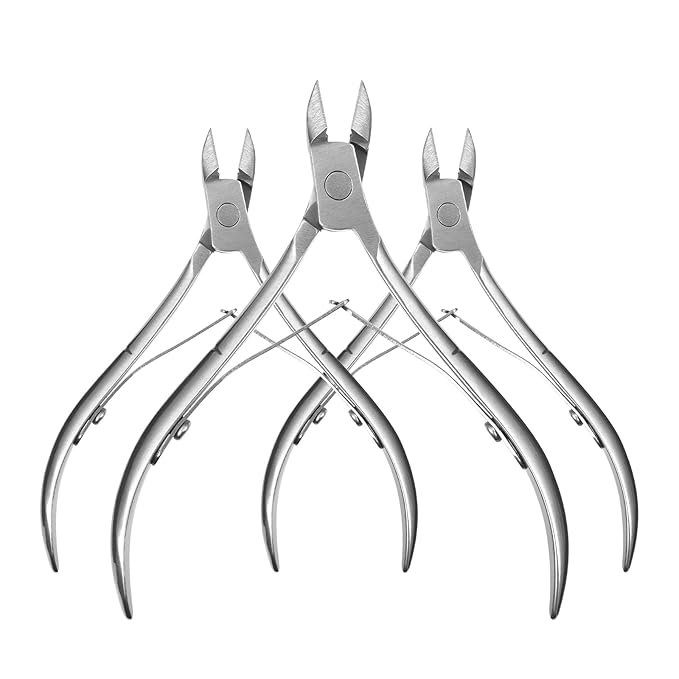 3Pcs Cuticle Clipper Stainless Steel Scissors Professional Cuticle Dead Skin by Unknown