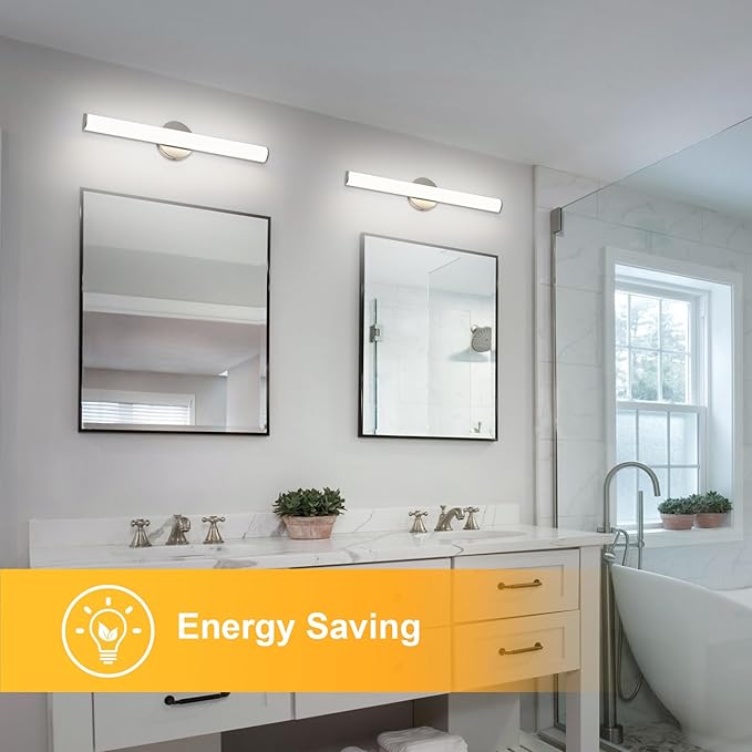 OOWOLF 31.5 Inch LED Bathroom Vanity Light, Brightness Adjustment Vanity Light - Image 6