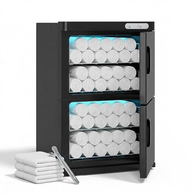 TABU 46L Hot Towel Warmer Cabinet, Extra Large Professional Towel Heater by TABU