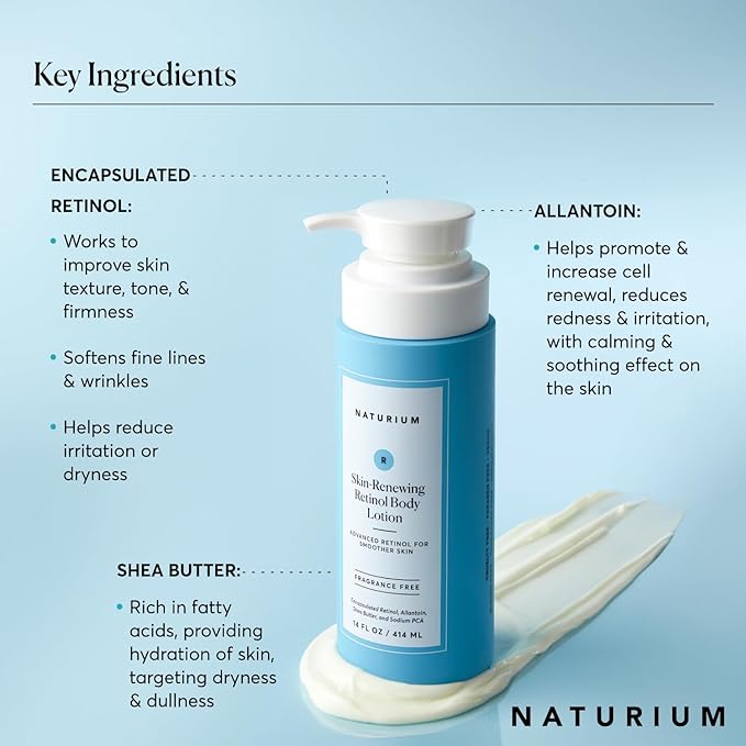 Naturium Skin-Renewing Retinol Body Lotion Jumbo, Advanced Firming Anti-Aging - Image 3