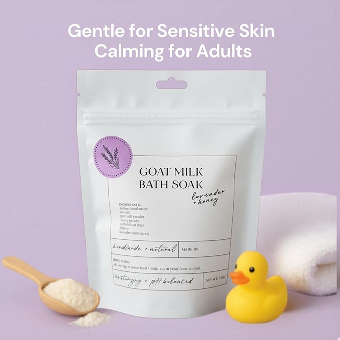 Goat Milk Bath Soak with Colloidal Oatmeal & Honey - Image 6