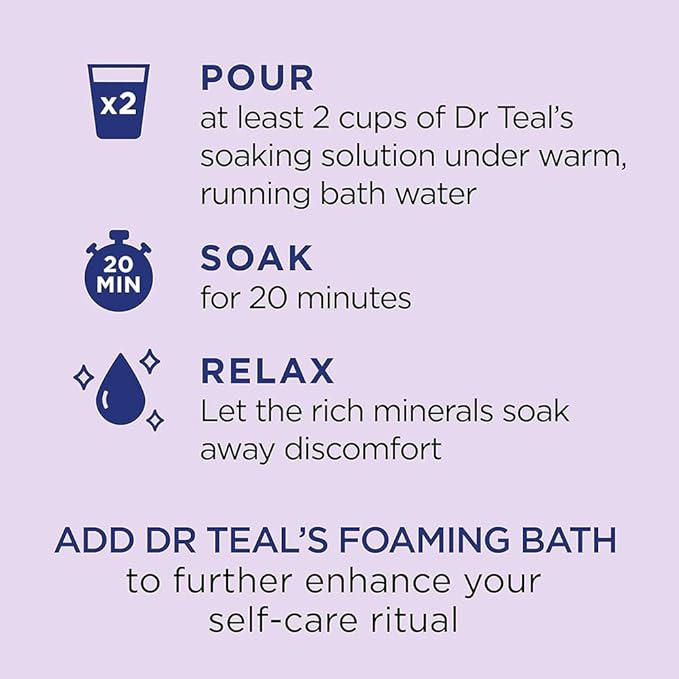Advanced Dr. Teals Lavendar Scented Epsom Salt, 48 oz - Image 7