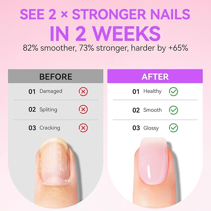 Gelike EC Colorful Nail Growth Kit: Pink Nail Hardener & Rose Nail Growth Oil - Image 3