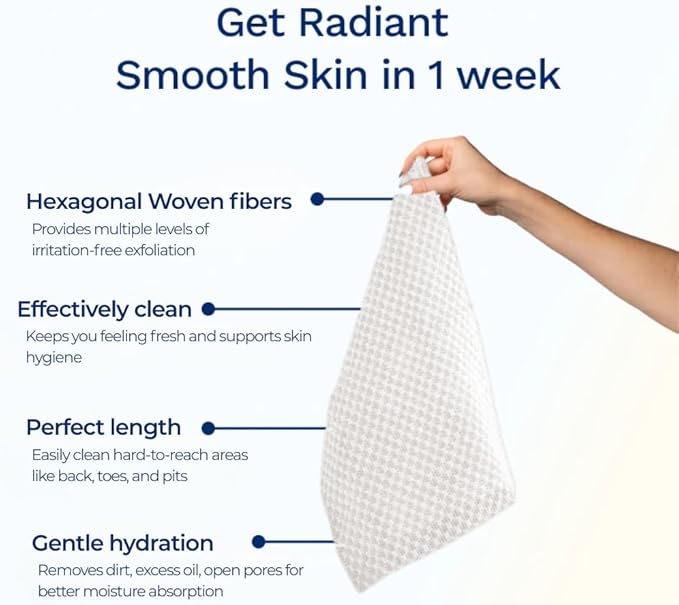 Sima Brand Exfoliating Washcloth Face & Body Scrub Towel - Image 6