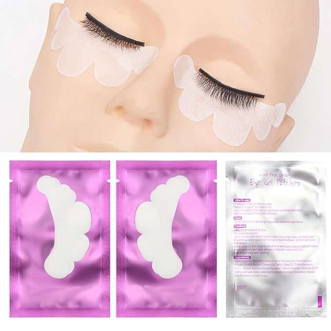 100 Pairs Cloud Shape Eye Under Gel Pads Eyelash Extensions Patches, Lash - Image 3