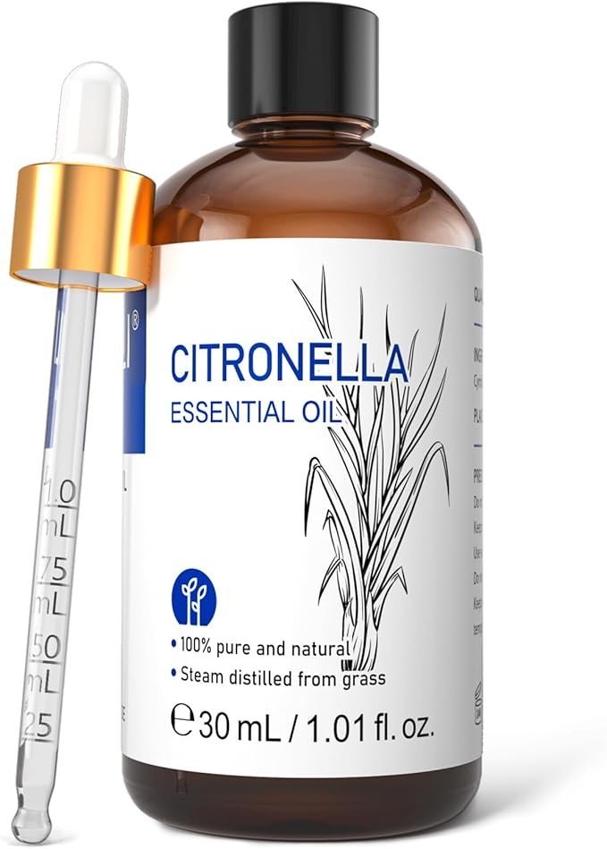HIQILI 1 Fl Oz Citronella Essential Oil, 100% Pure Undiluted by HIQILI