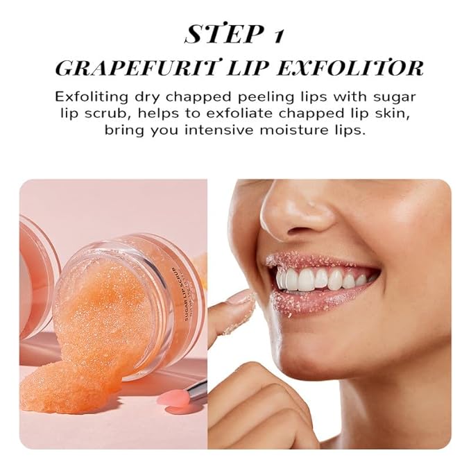ANAI RUI Hydrating Lip Mask & Lip Scrub Set, Lip Overnight Treatment - Image 4